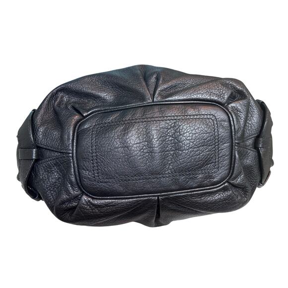 Auth. Celine Bittersweet Black Hobo Slouchy Textured Leather Handbag W/COA - Picture 4 of 16